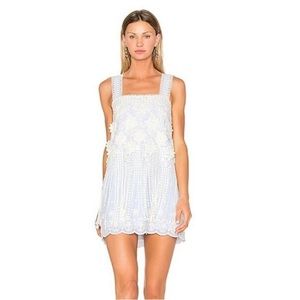 Alexis XS fringe and appliqué dress